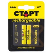 Аккумулятор СТАРТ HR03 AAA  950mAh Ni-Mh BL2 (2/24)