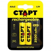 Аккумулятор СТАРТ HR6 AA 2500mAh Ni-Mh BL2 (2/24)