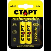 Аккумулятор СТАРТ HR6 AA 2700mAh Ni-Mh BL2 (2/24)