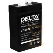 Аккумулятор свинцовый DELTA DT- 6028 (6V 2, 8Ah)