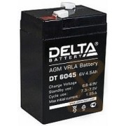 Аккумулятор свинцовый DELTA DT- 6045 (6V 4, 5Ah)  (70*47*107)