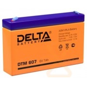 Аккумулятор свинцовый DELTA DTM- 607 (6V 7Ah) (оранжевый)