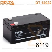 Аккумулятор свинцовый DELTA DT-12032 (12V 3, 2Ah)