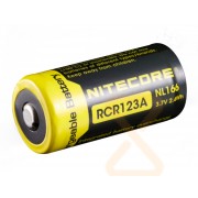 Li-ion 16340 NITECORE NL166 (3.7V  650 mAh  2.4Wh  выпуклый контакт)