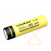 IMR Li-ion 18650 LiitoKala Lii-35S (3.7V  3500 mAh  12.9Wh  до 10A   выпуклый контакт) желтый