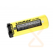 IMR Li-ion 18500 LiitoKala Lii-16C (3.7V  1600 mAh  5.92Wh  3A)  желтый