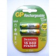 Аккумулятор «GP R03 Ni-Mh» ( 400 mAh)   (40AAAHCSV CR-2)          (2/20)